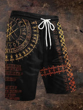 Herren-Shorts mit Viking-Print zartstils